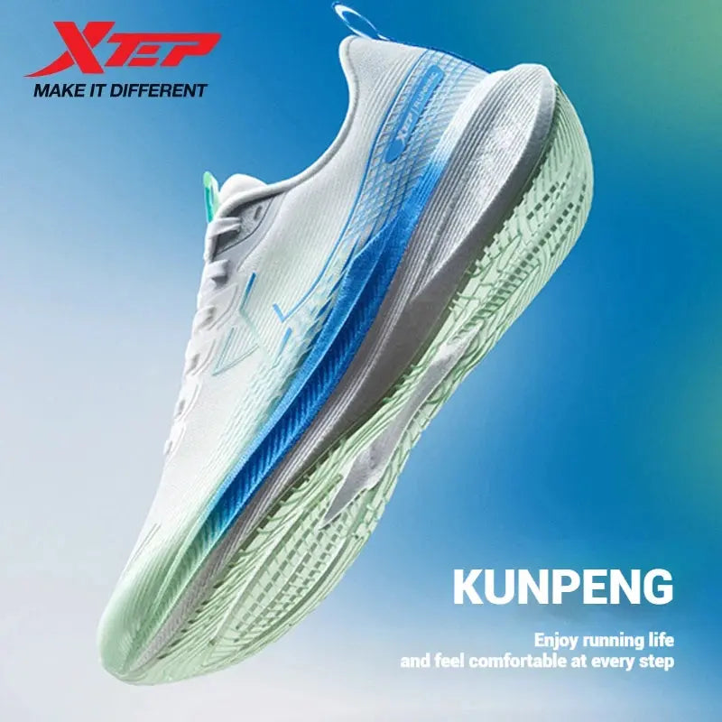 Xtep Kunpeng Running Shoes for Men 2025 Summer Shock-absorbing Rebound Lightweight Breathable Mesh Sport Shoes 875219110025 - Chicchar Fashion