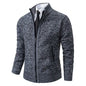 Stand Collar Fleece Cardigan Chicchar Fashion