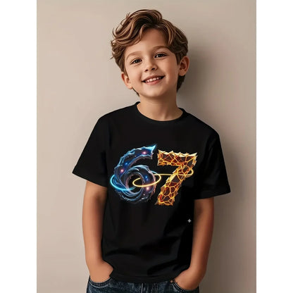 Kids Polyester Math Tee