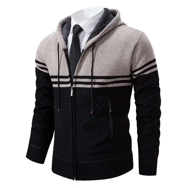 Men's Fleece Zip Stand Collar Chicchar Fashion