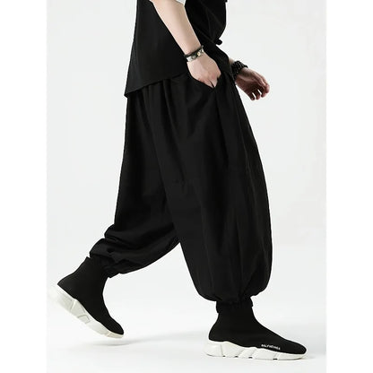 Cotton Harem Ankle Pants