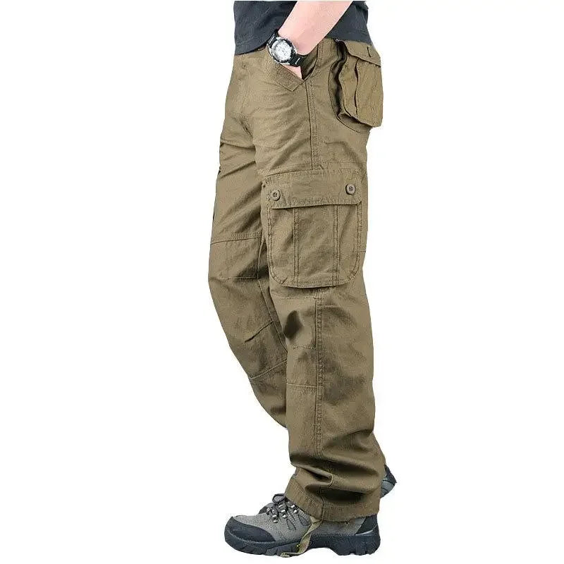 TrailGuard Men’s Tactical Cotton Cargo Hiking Pants