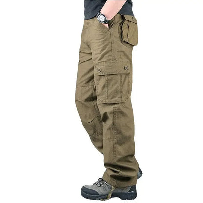 TrailGuard Men’s Tactical Cotton Cargo Hiking Pants