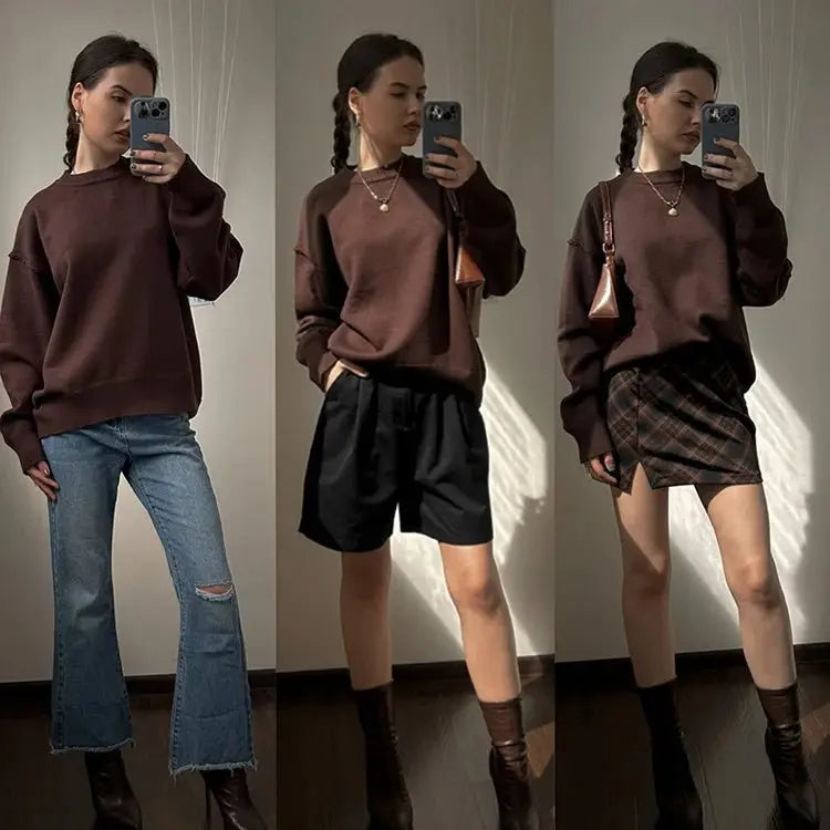 Beige Cozy Winter Pullover - Chicchar Fashion