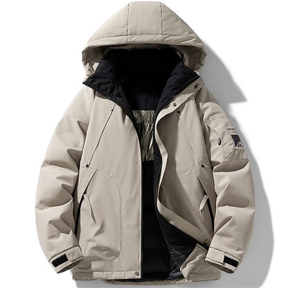 Silk-Cotton Puffer Parka