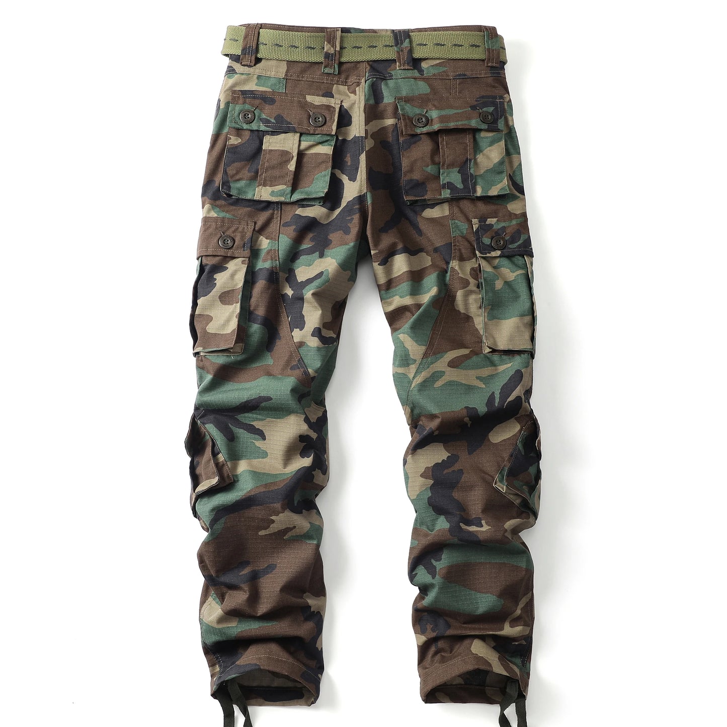 Camo Cargo Straight Leg Pants