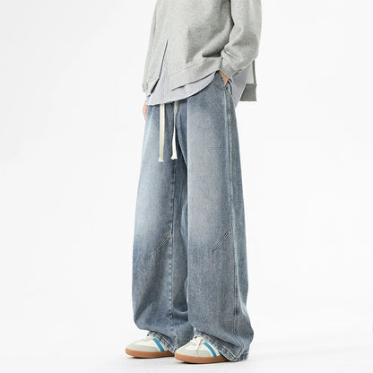 Baggy Wide-Leg Cotton Jeans