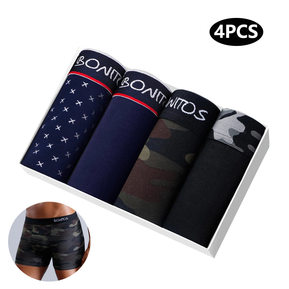 4pcs Cotton Men's Boxers Chicchar Fashion