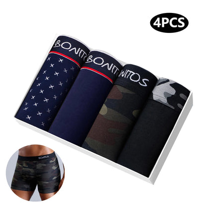 4pcs Cotton Men's Boxers Chicchar Fashion
