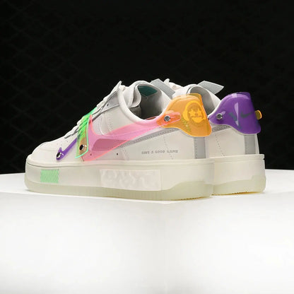 Nike Authentic Women's Air Force 1 AF1 Low-Top Skate Shoes DO2332-111 - Chicchar Fashion