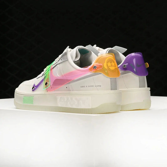 Nike Authentic Women's Air Force 1 AF1 Low-Top Skate Shoes DO2332-111 - Chicchar Fashion