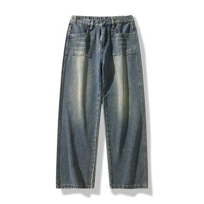 Retro Washed Straight Denim