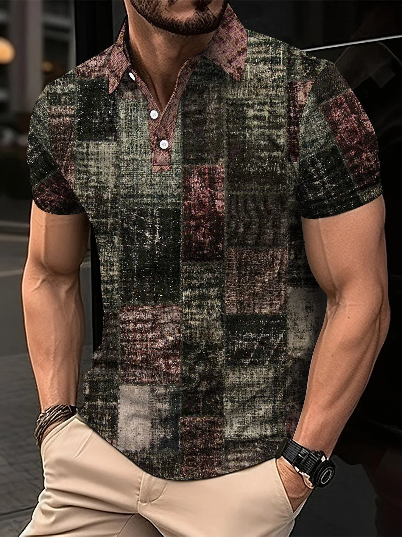 Polyester Slim Fit Polo Shirt