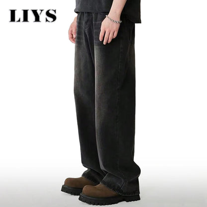 Men's Cotton Wide Leg Jeans