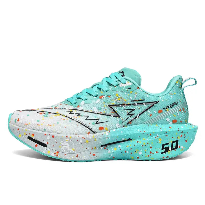 New glow-in-the-dark running shoes with carbon fiber plate, high-resilience sport shoes for men and women, lightweight cushioned - Chicchar Fashion