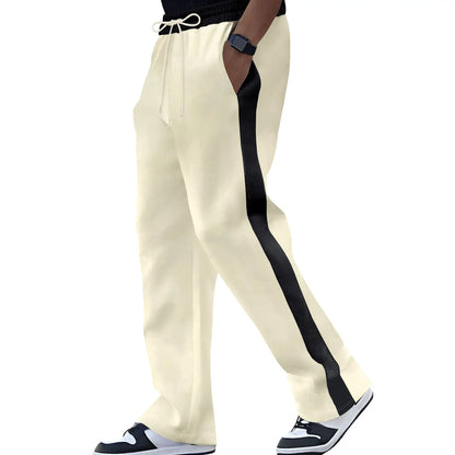 Dual-Season Men's Contrast Sports Pants
