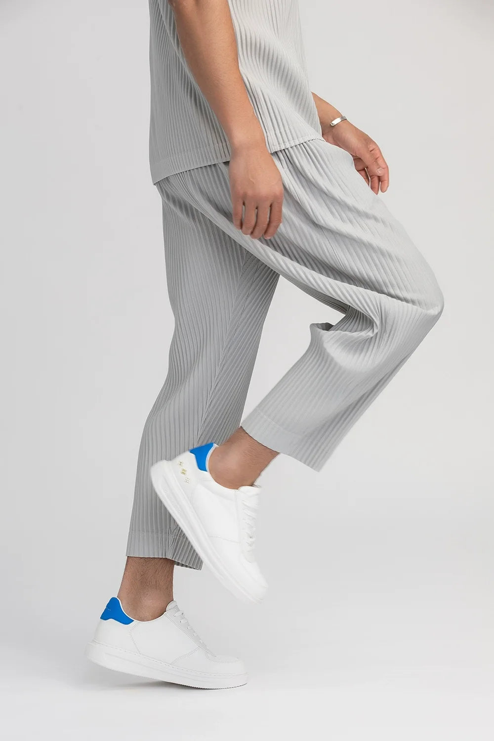Miyake Pleated Cropped Pants