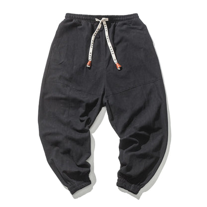 Loose Cotton Harem Pants Men
