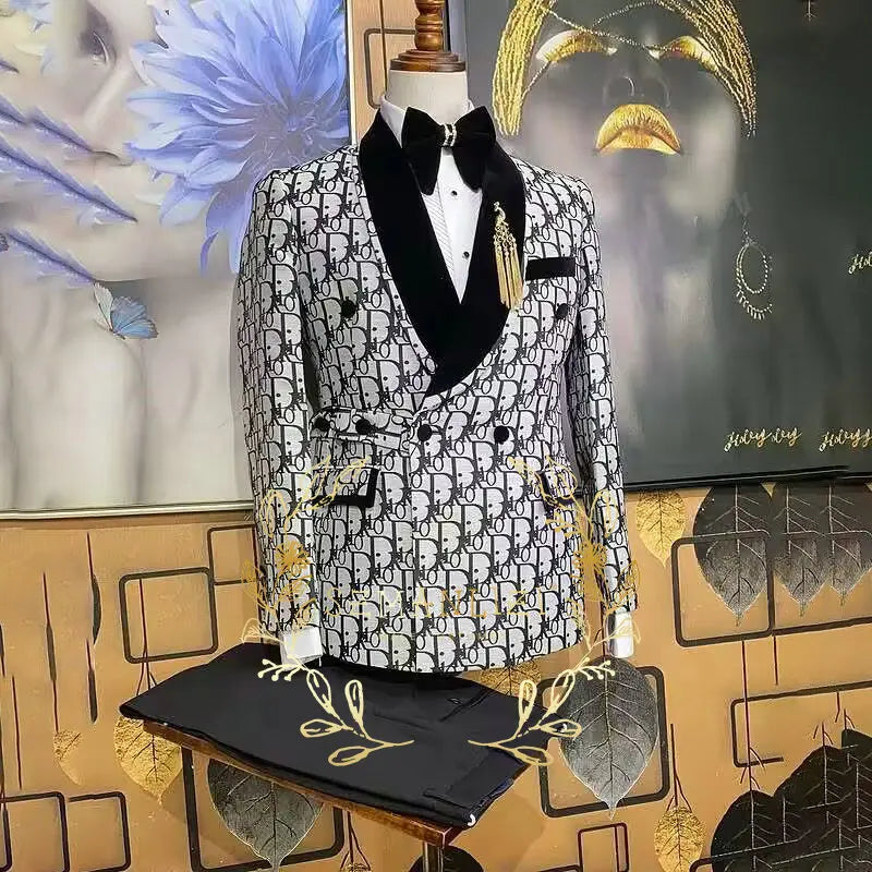 Houndstooth Cotton Suit Set