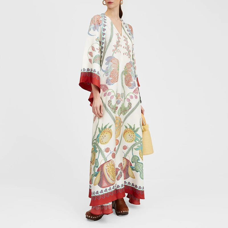 Ethnic Boho Cotton Maxi Dress