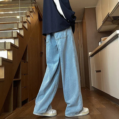 Men's Cotton-Blend Baggy Jeans