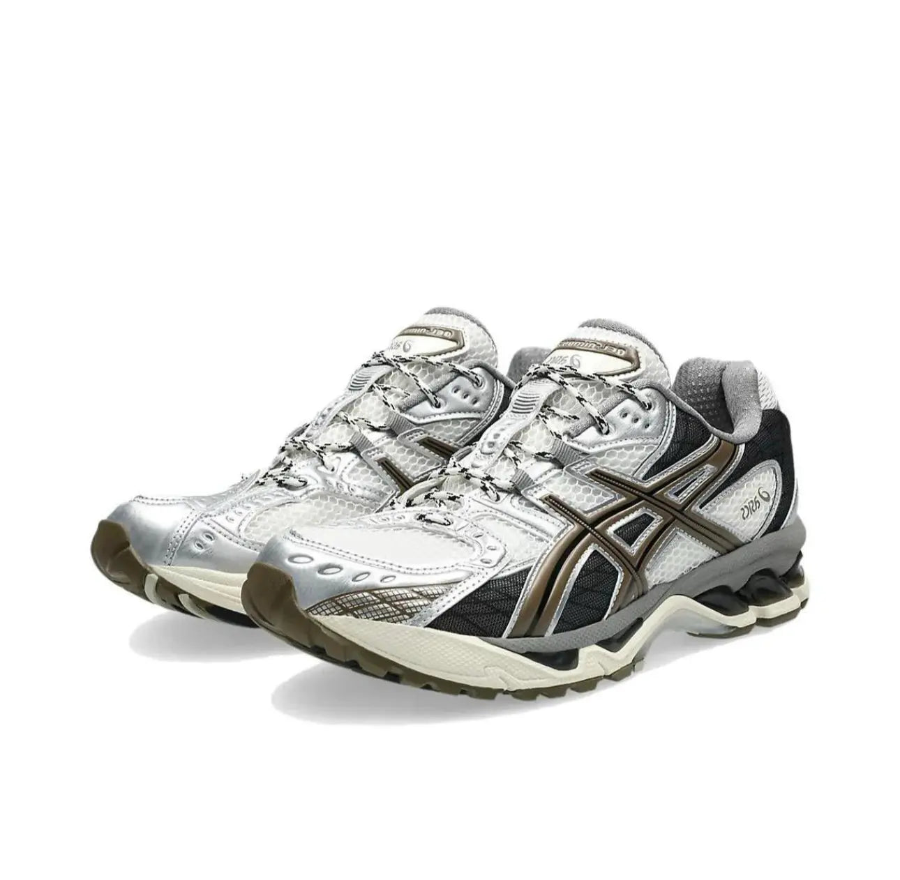 Asics Outdoor Preferred Casual Mesh Support Wear Resistant Low Cut Running Shoes Men's and Women's Same Silver 1203A543-107 - Chicchar Fashion