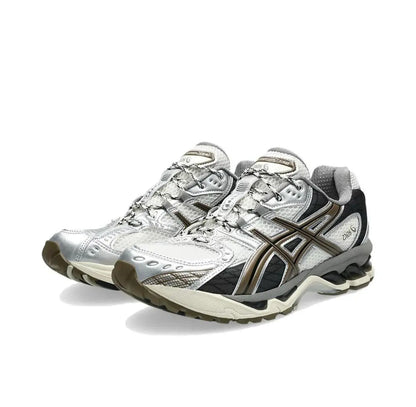 Asics Outdoor Preferred Casual Mesh Support Wear Resistant Low Cut Running Shoes Men's and Women's Same Silver 1203A543-107 - Chicchar Fashion