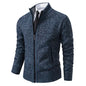 Stand Collar Fleece Cardigan Chicchar Fashion