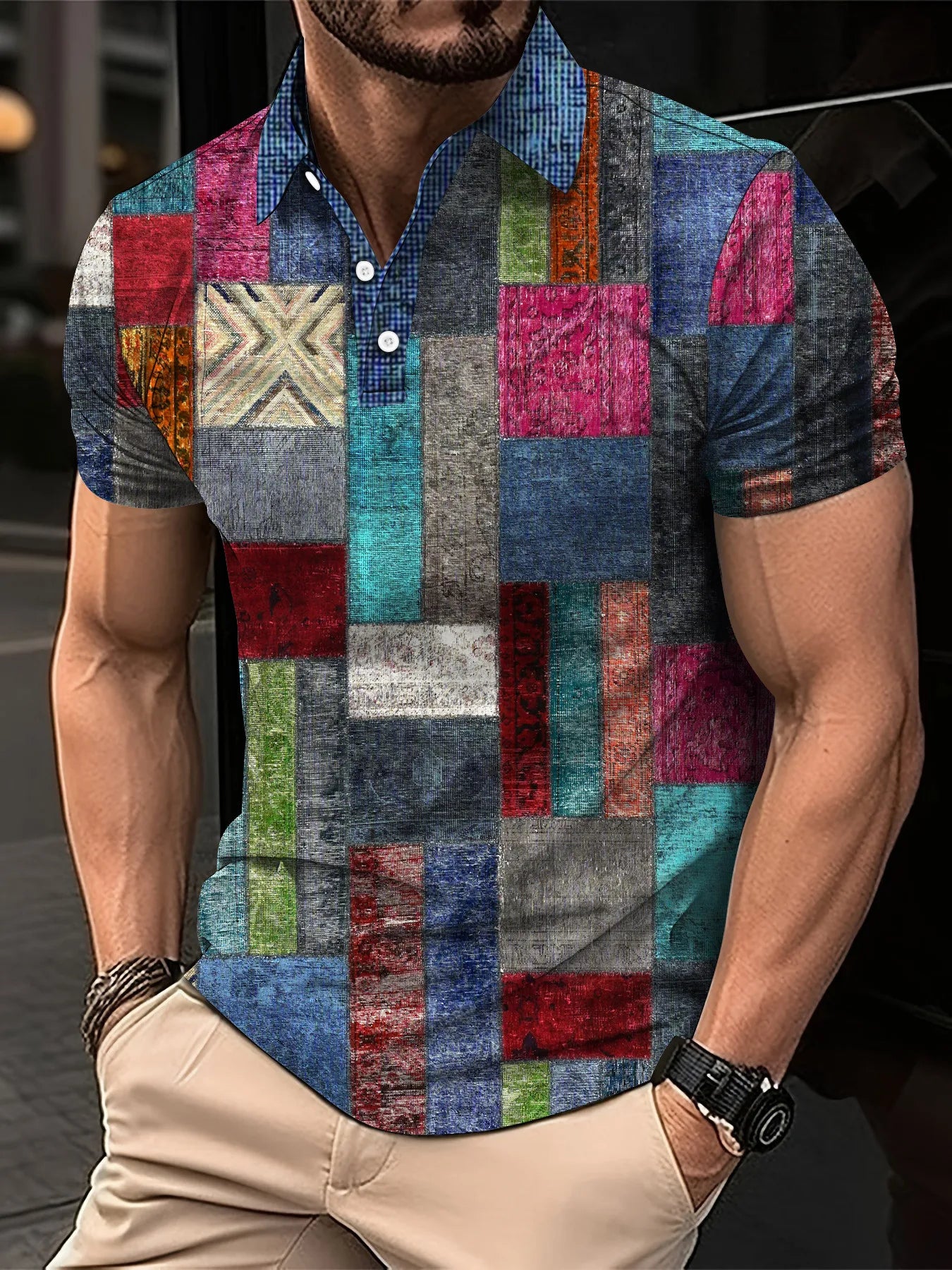 Polyester Slim Fit Polo Shirt