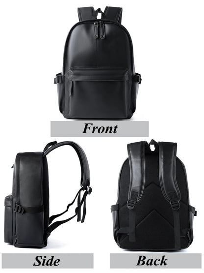 Men Leather Laptop Backpack Large Antitheft Travel Backpack High Quality Fashion Knapsack Bags for Male - Chicchar Fashion