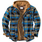 Plaid Hooded Jacket Warm