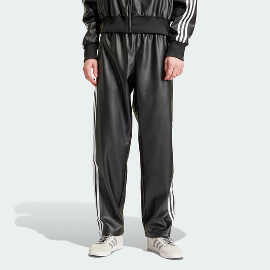 Adidas genuine Trefoil Men's Loose Metallic Faux Leather Sport Pants IZ4038