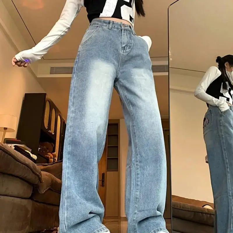 Hello Kitty Wide Leg Jeans - Chicchar Fashion
