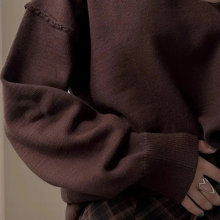 Beige Cozy Winter Pullover - Chicchar Fashion