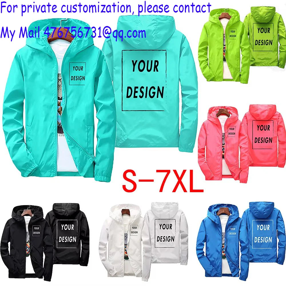 Men Waterproof Windbreaker 6XL