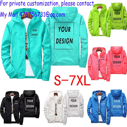 Men Waterproof Windbreaker 6XL