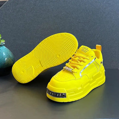 Trendy Yellow Sneakers - Chicchar Fashion