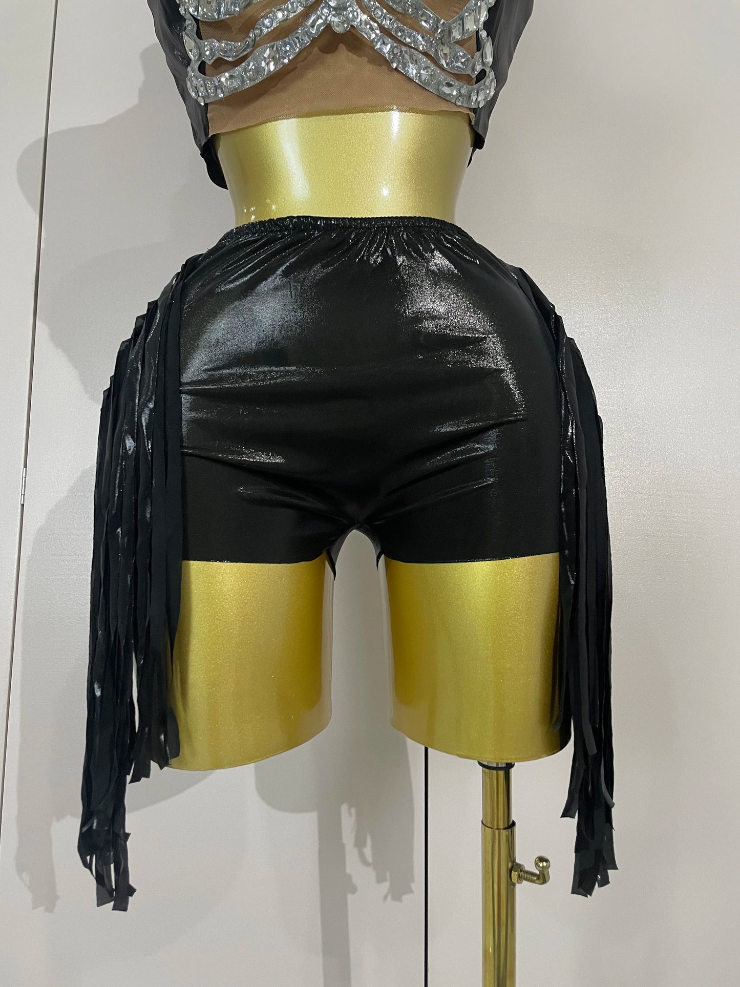 Rhinestone Mesh Club Set