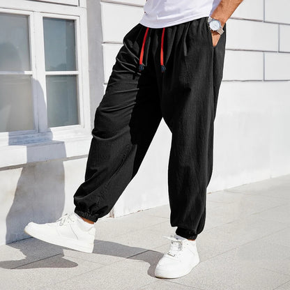 Cotton Linen Harem Joggers
