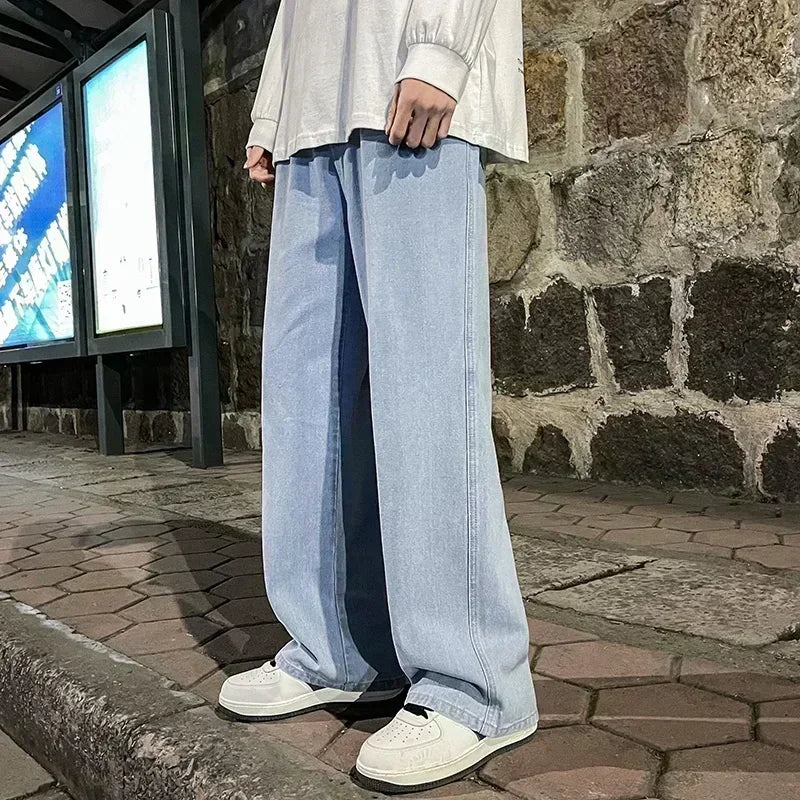 Korean Loose Straight Jeans