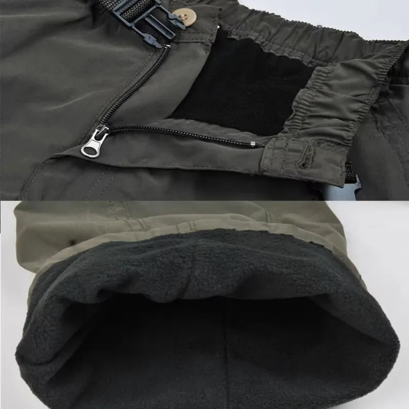 Fleece Cargo Jogger Pants