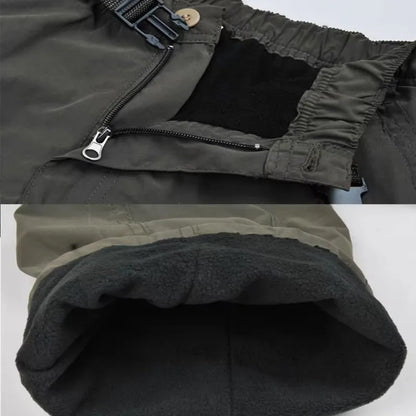 Fleece Cargo Jogger Pants