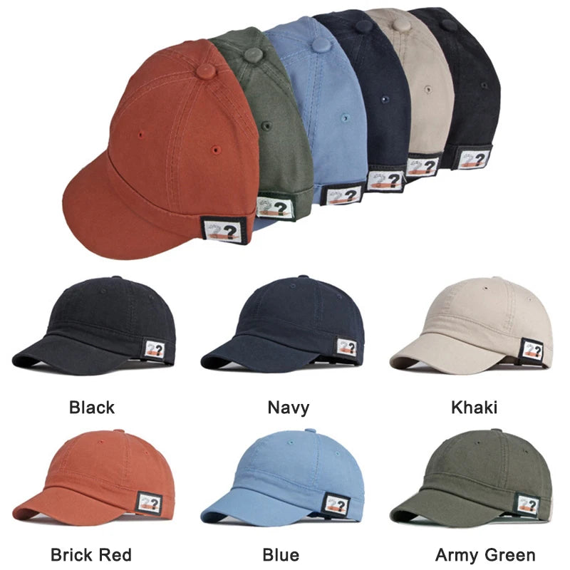 Cotton Short Brim Snapback