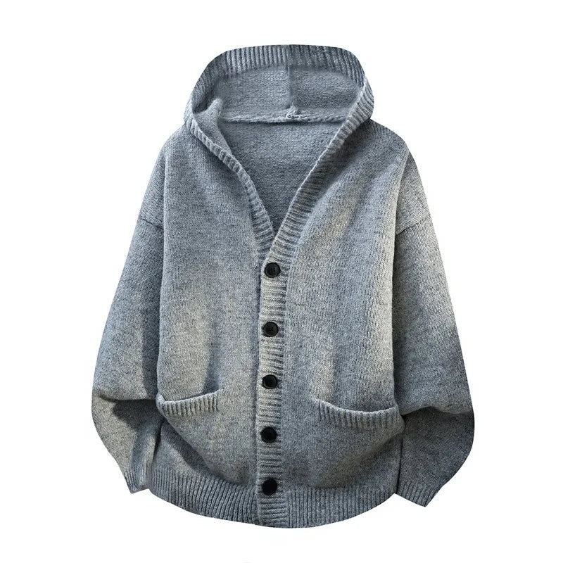 Men's Hooded Knit Cardigan Chicchar Fashion