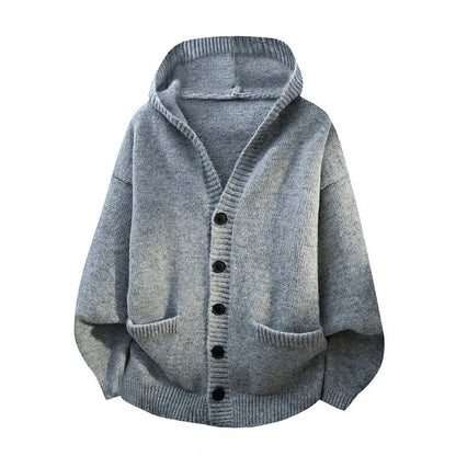 Men's Hooded Knit Cardigan Chicchar Fashion