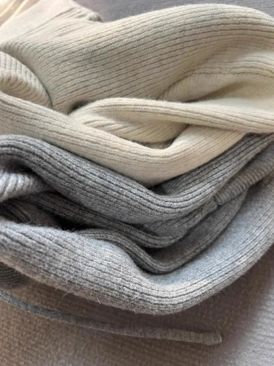 Gray Hooded Knit Sweater Coat Chicchar Fashion