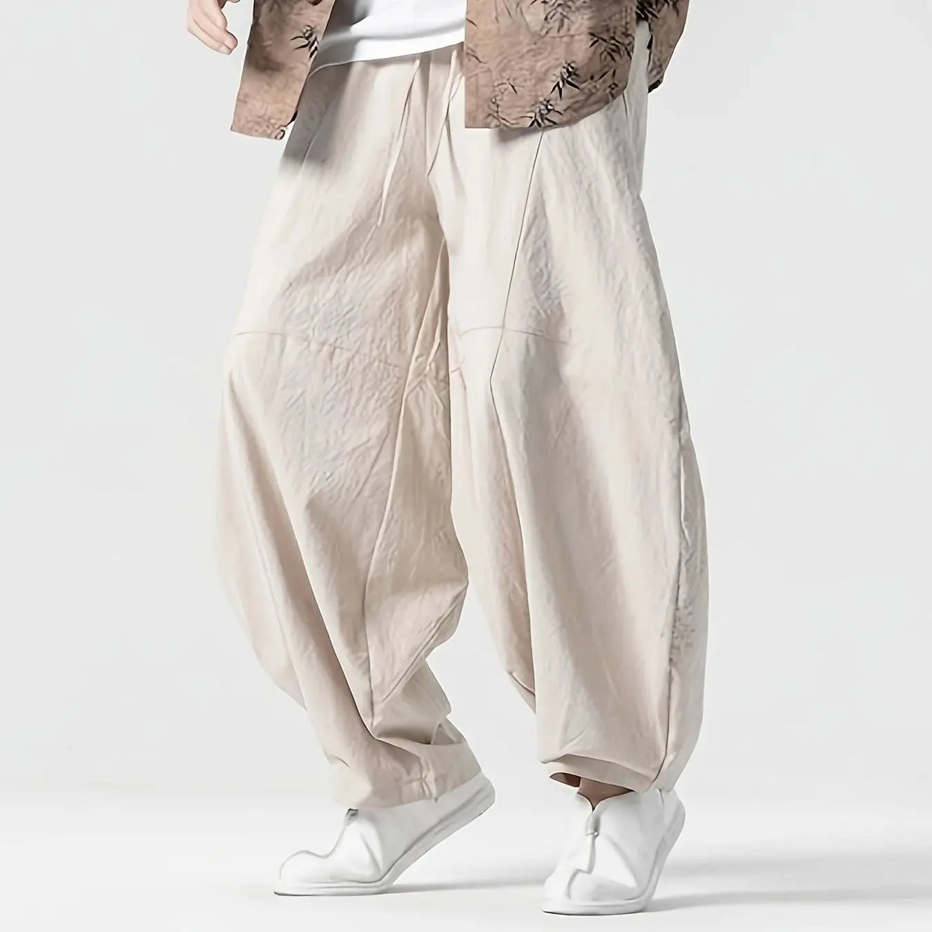 Men's Linen Harem Pants Loose