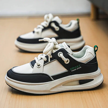 Mens Board Shoes 2025 New Thick Bottom Cosy Anti Slip Daily Leisure Fashion Sports Travel Flat Sneakers for Men - Chicchar Fashion