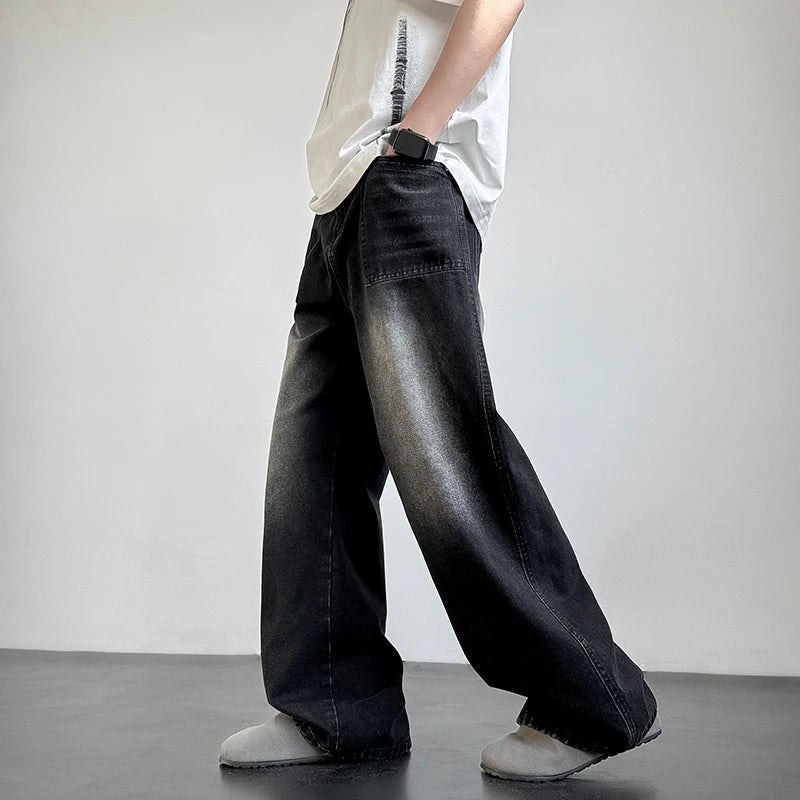 Retro Washed Straight Denim