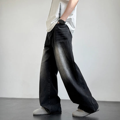 Retro Washed Straight Denim